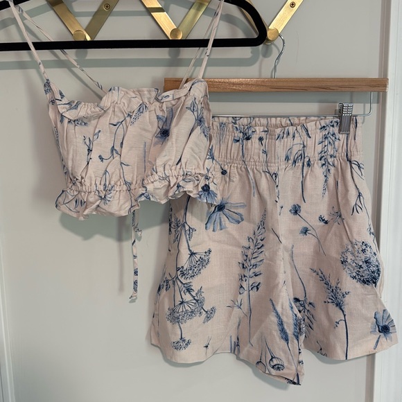 H&M Linen Two Piece Set - Picture 1 of 8